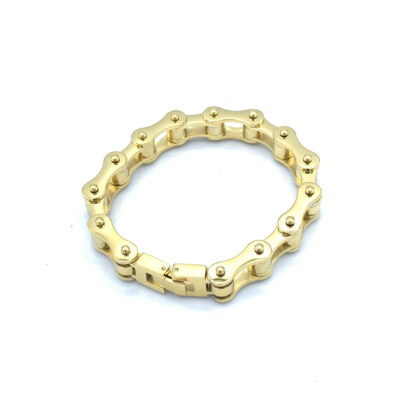 Mens Original 1:2 in Stainless Steel Bike Chain Bracelet in Gold